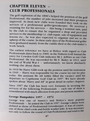 Holtye The Centenary of the 'Liliput' Golf Club 1893-1993