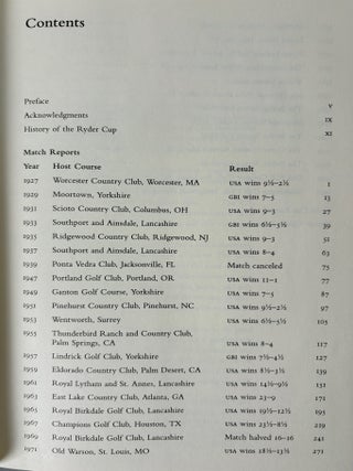 The Ryder Cup: the definitive history of playing golf for pride and country