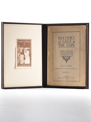 Item #1628 History of Golf at the Cape, in which is also treated ''The Origin of the Game of...