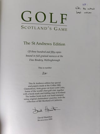 Golf Scotland's Game.