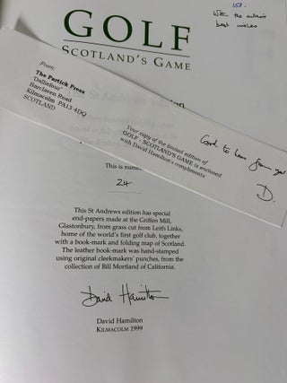 Golf Scotland's Game.