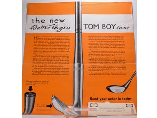 Walter Hagen Tom Boy poster that measures 17" x 22".