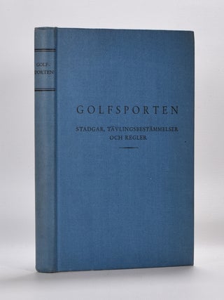Item #2433 Golfsporten. Gunnar Tisell