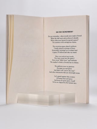 A Reverence for Golf: a Book of Original Golf Poems.