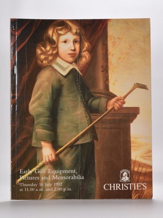 Item #2882 Christies Golf Memorabilia 1992 July 16th (Early Golf Equipment, Pictures and...