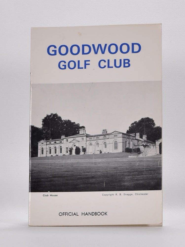 Item #3595 Goodwood Golf Club. Handbook, Unknown.