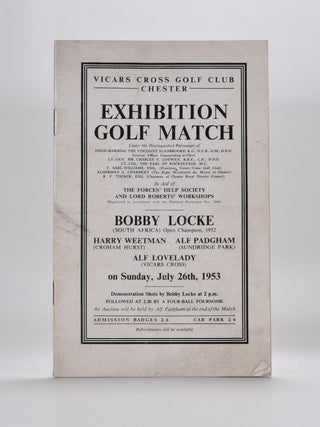 Item #3731 Vicars Cross Golf Club, Chester July 26th 1953. Golf Exibition Match