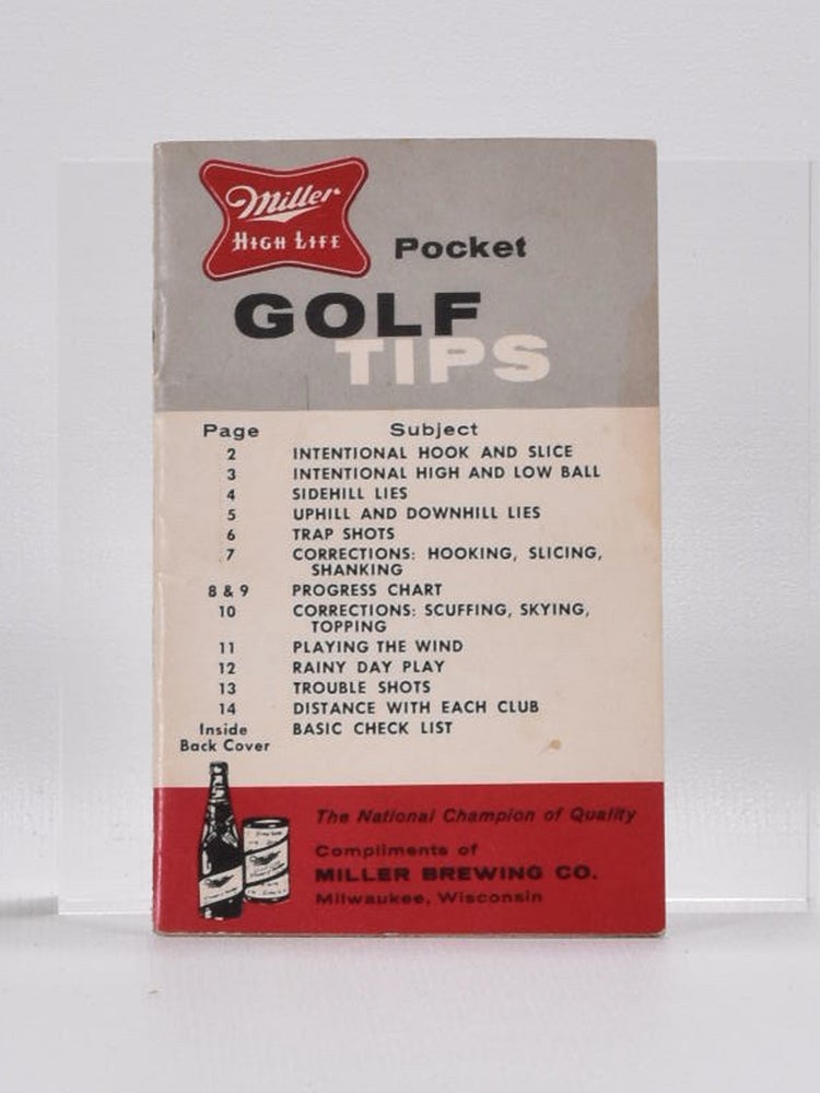 Item #3734 Pocket Golf Tips.