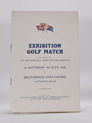 Item #3864 The Bruntsfield Links Golfing Society. Golf Exibition Match