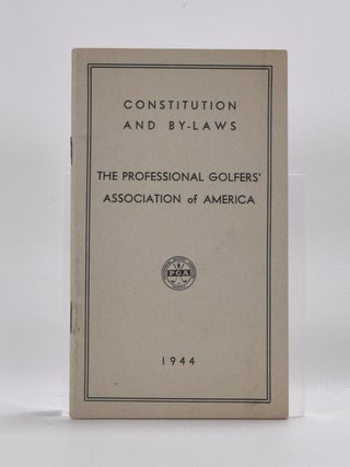 Item #4351 Constitution and By Laws. Professional Golfers Association of America