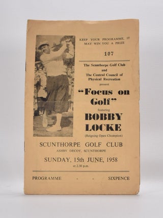 Item #4377 Scunthorpe Golf Club. Golf Exibition Match
