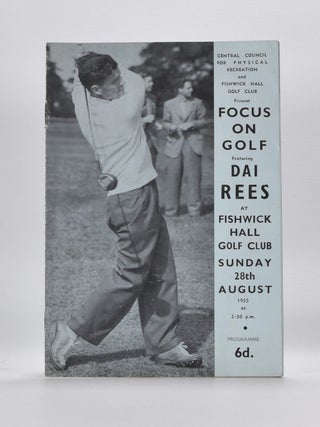 Item #4378 Fishwick Hall. Golf Exibition Match