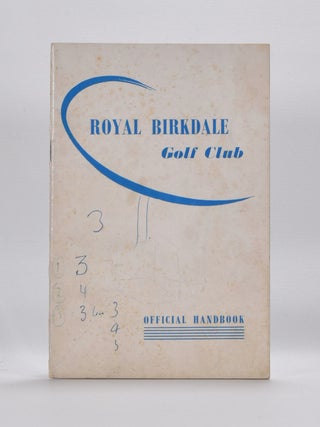 Item #4516 Royal Birkdale Golf Club. Handbook, Tom Scott