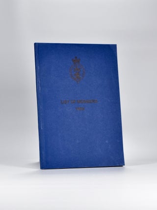 Item #4639 List of Members 1993. Royal, Ancient Golf Club of St. Andrews
