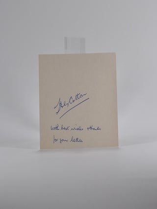 Item #4641 Signature Cut. Henry Cotton