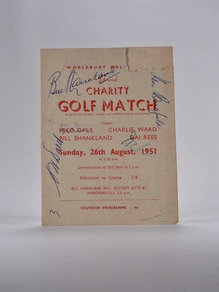 Item #4734 Worlebury Golf Club. Golf Exibition Match.