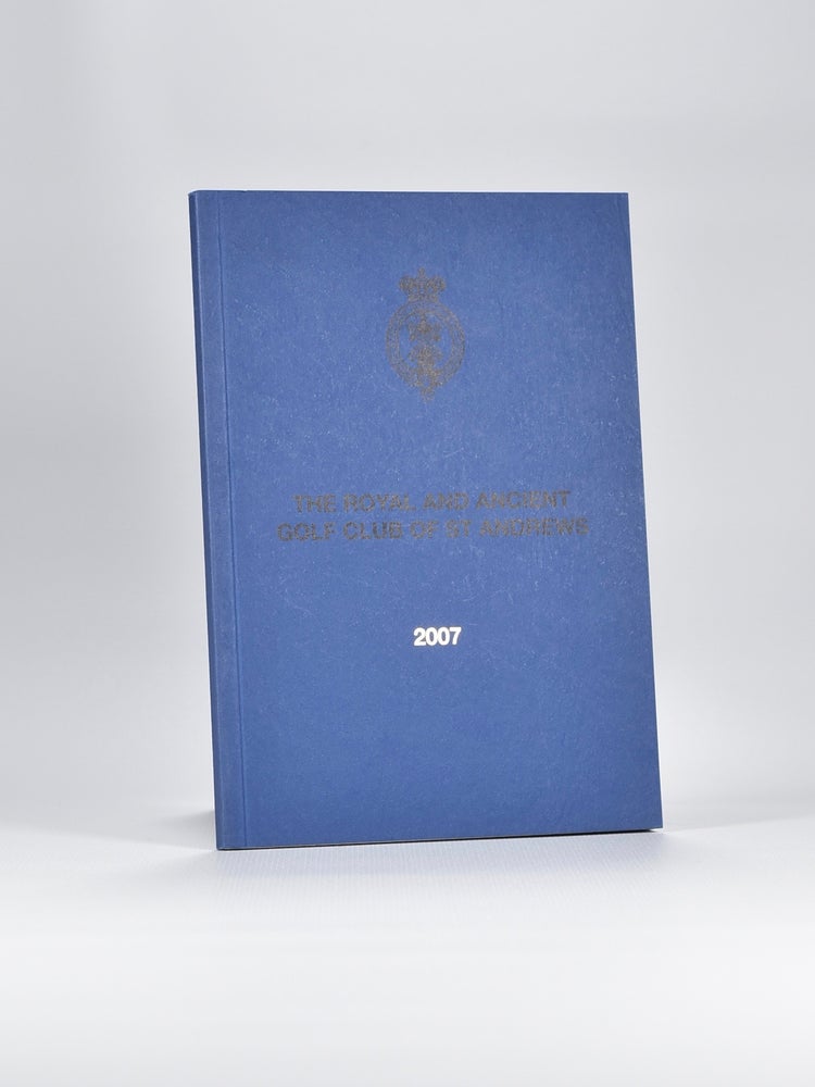 Item #4804 List of Members 2007. Royal, Ancient Golf Club of St. Andrews.