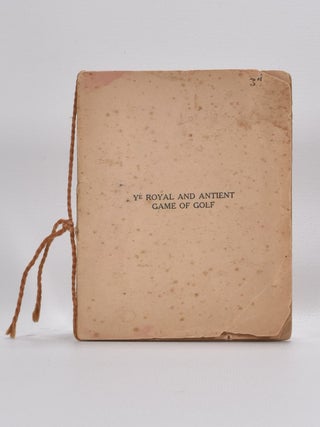 Item #4881 Ye Royal and Antient Game of Golf. Calendar
