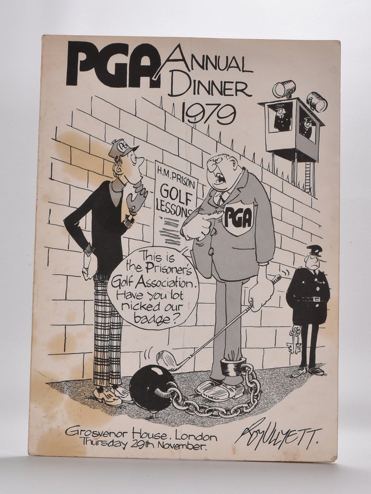 Item #4993 Dinner Menu and Cartoon. P G. A.