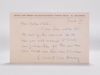 Item #5005 Joyce Wethered (Lady Amory, Joyce). Postcard