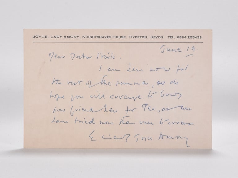 Item #5005 Joyce Wethered (Lady Amory, Joyce). Postcard.