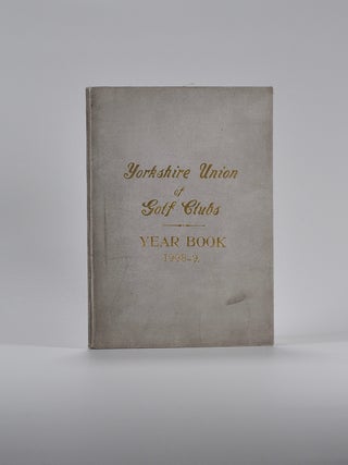 Item #5010 Yorkshire Union of Golf Clubs Yearbook 1908-09. Yorkshire Golf Union