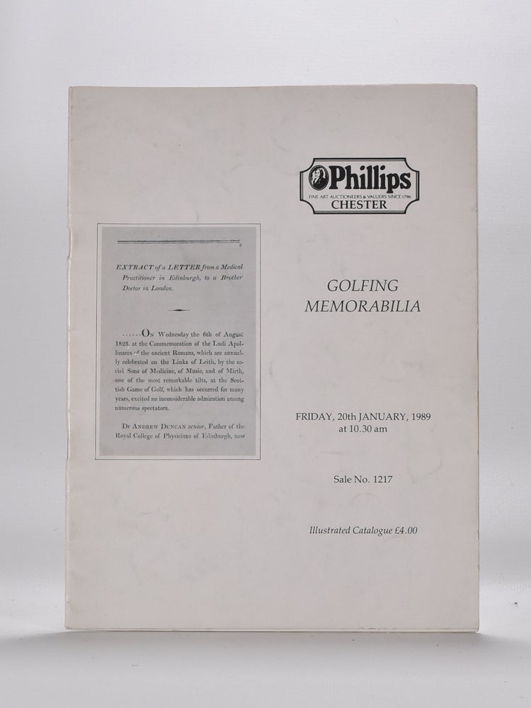 Item #5077 Phillips Golfing Memorabilia 1989. Phillips.