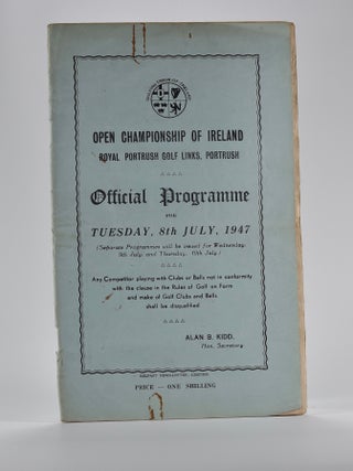 Item #5108 Open Championship of Ireland. Golfing Union of Ireland