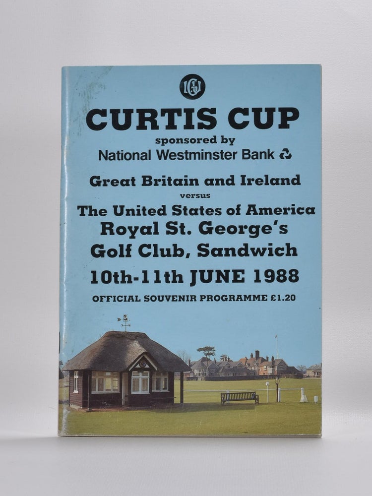 Item #5117 Curtis Cup. Ladies Golf Union.