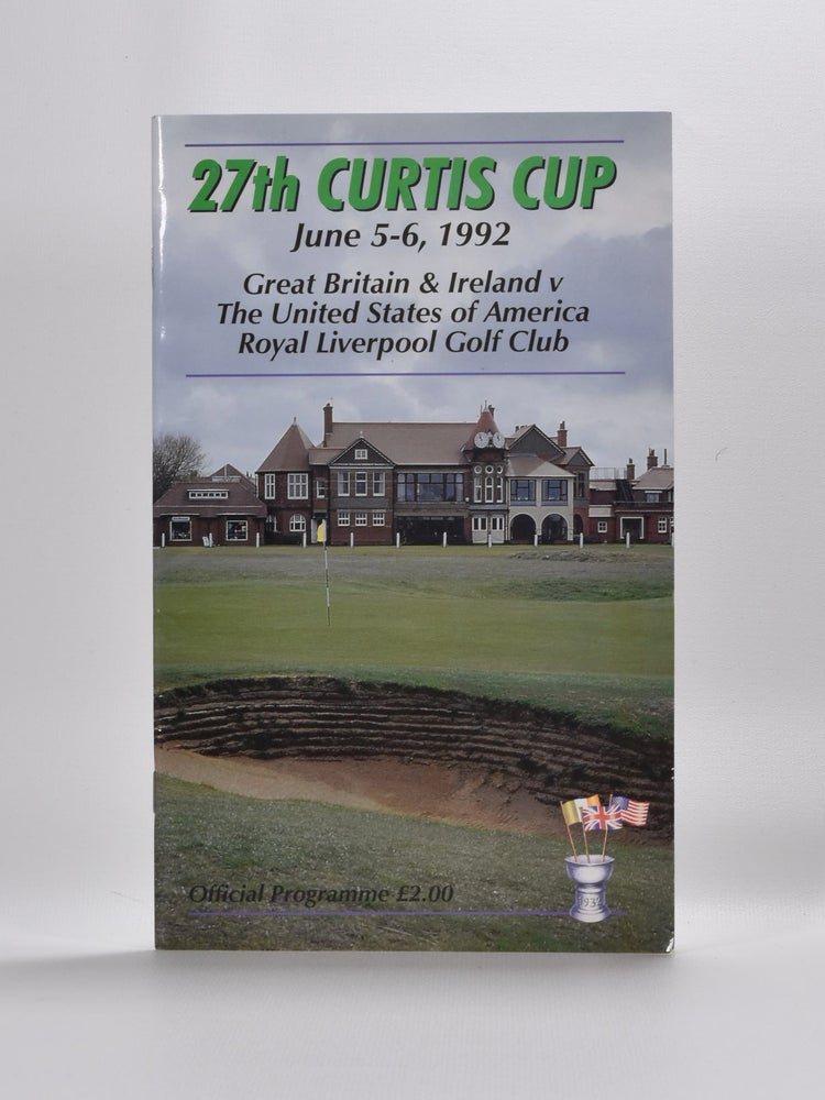 Item #5118 Curtis Cup Royal Liverpool Golf Club 1992. Ladies Golf Union.