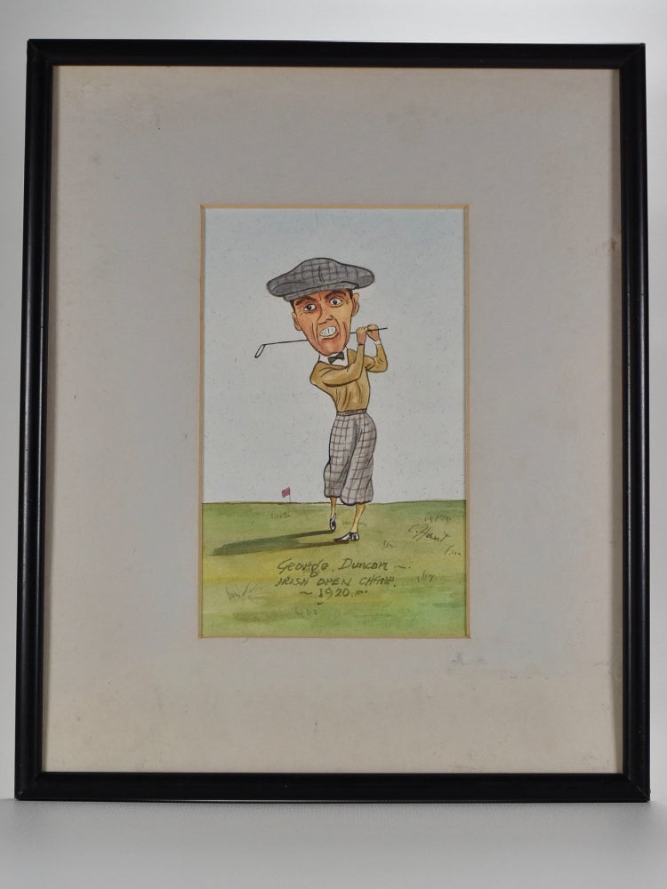 Item #5136 Prominent Golfers "George Duncan" Original art work.