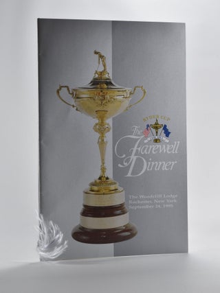Item #5137 Ryder Cup Dinner Farewell dinner menu "signed" P G. A