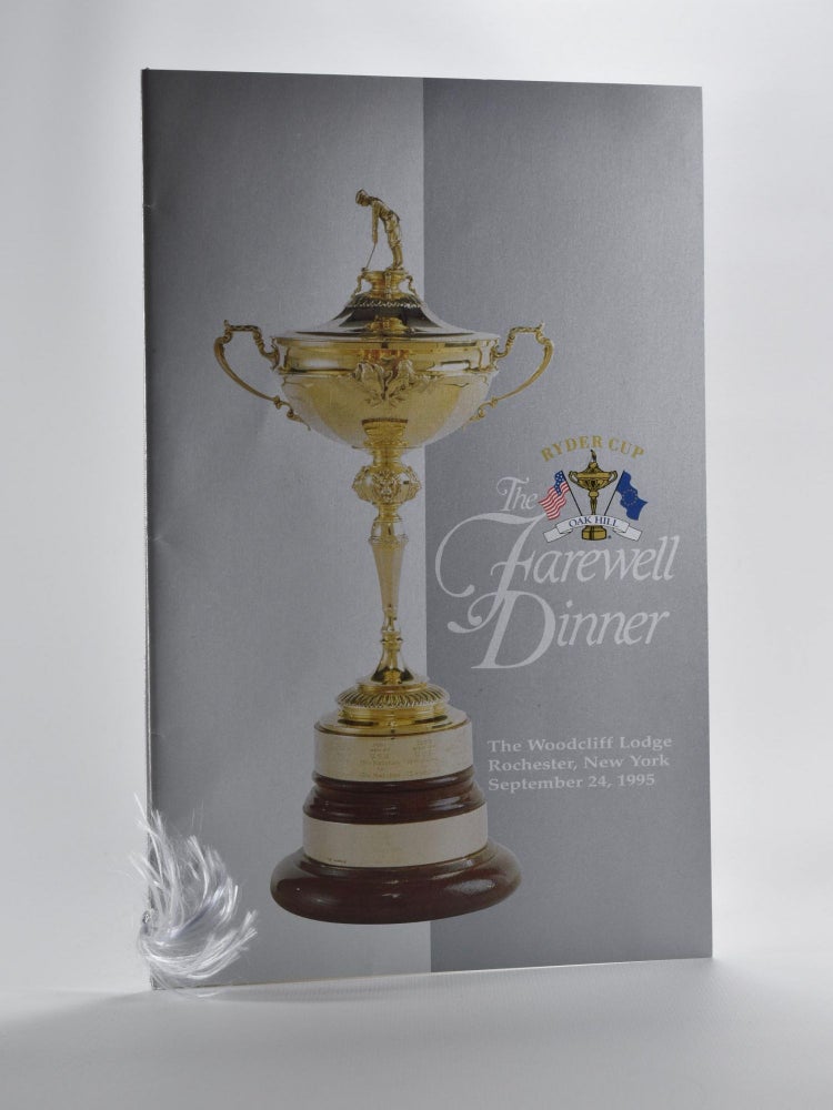 Item #5137 Ryder Cup Dinner Farewell dinner menu "signed" P G. A.