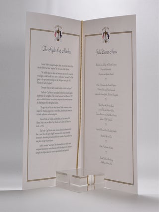 Ryder Cup Gala Dinner menu