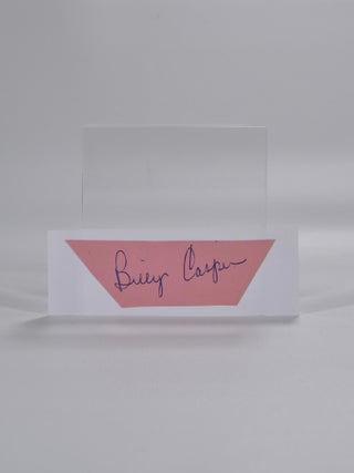 Item #5296 autograph. Billy Casper