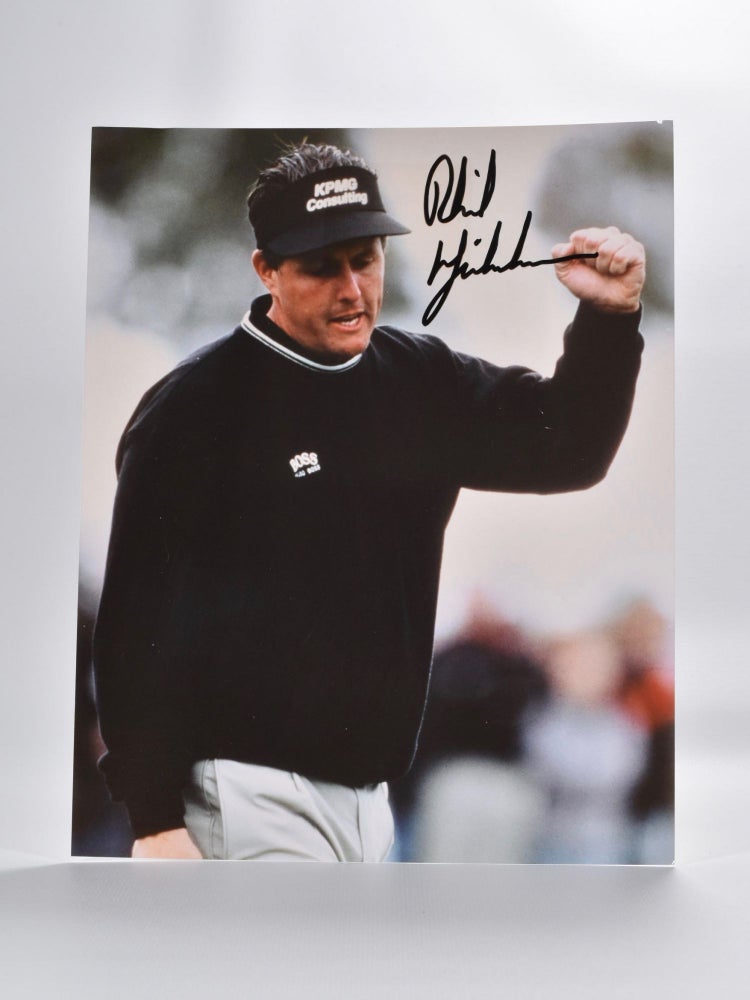 Item #5318 autographed photograph. Phil Mickleson.