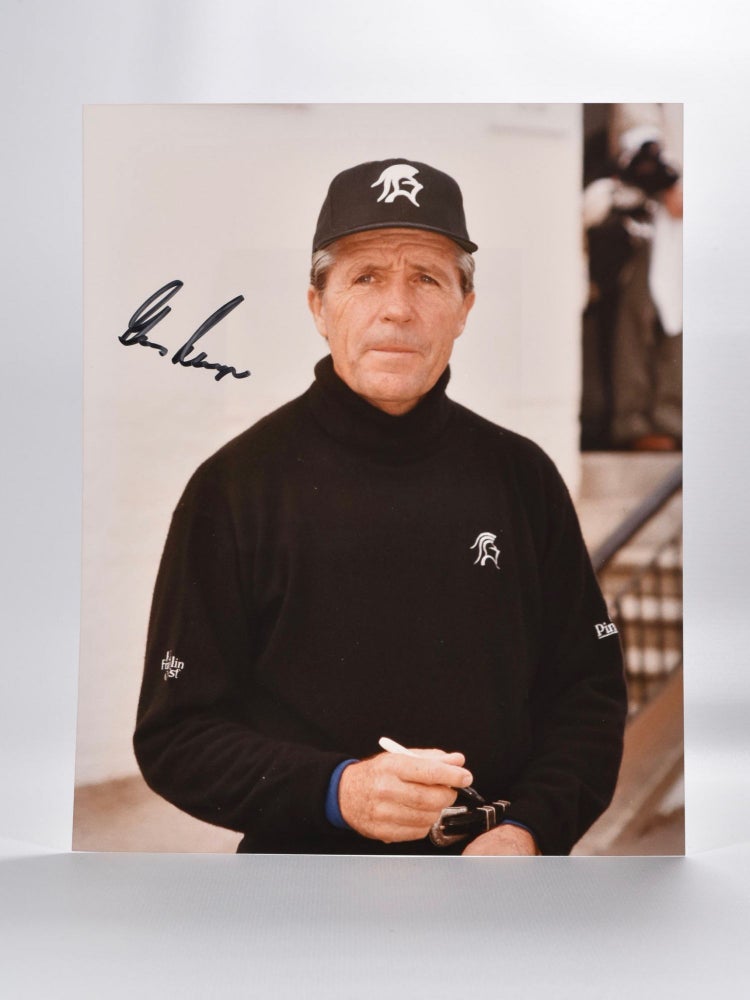 Item #5346 autographed photograph. Gary Player.