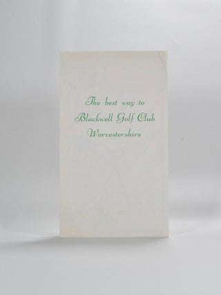 Blackwell Golf Club 1893-1953