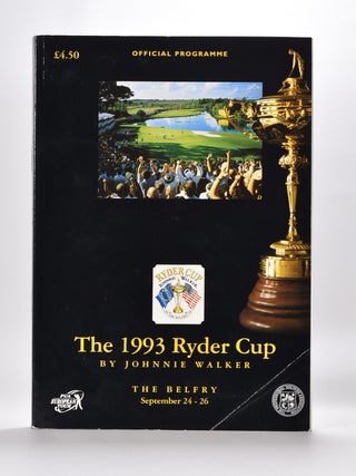 Item #5838 Ryder Cup 1993 Official Programme. P G. A