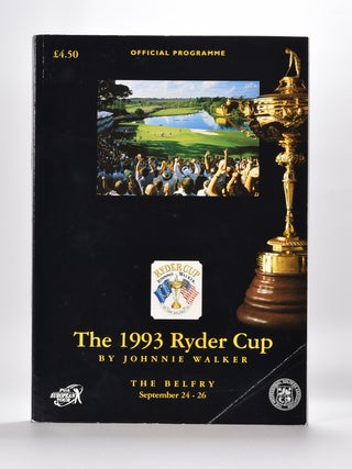 Item #5838 Ryder Cup 1993 Official Programme. P G. A