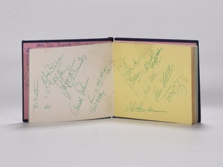 Various autographs from the 1960 Open, Palmer x2, de vicenzo, Lees