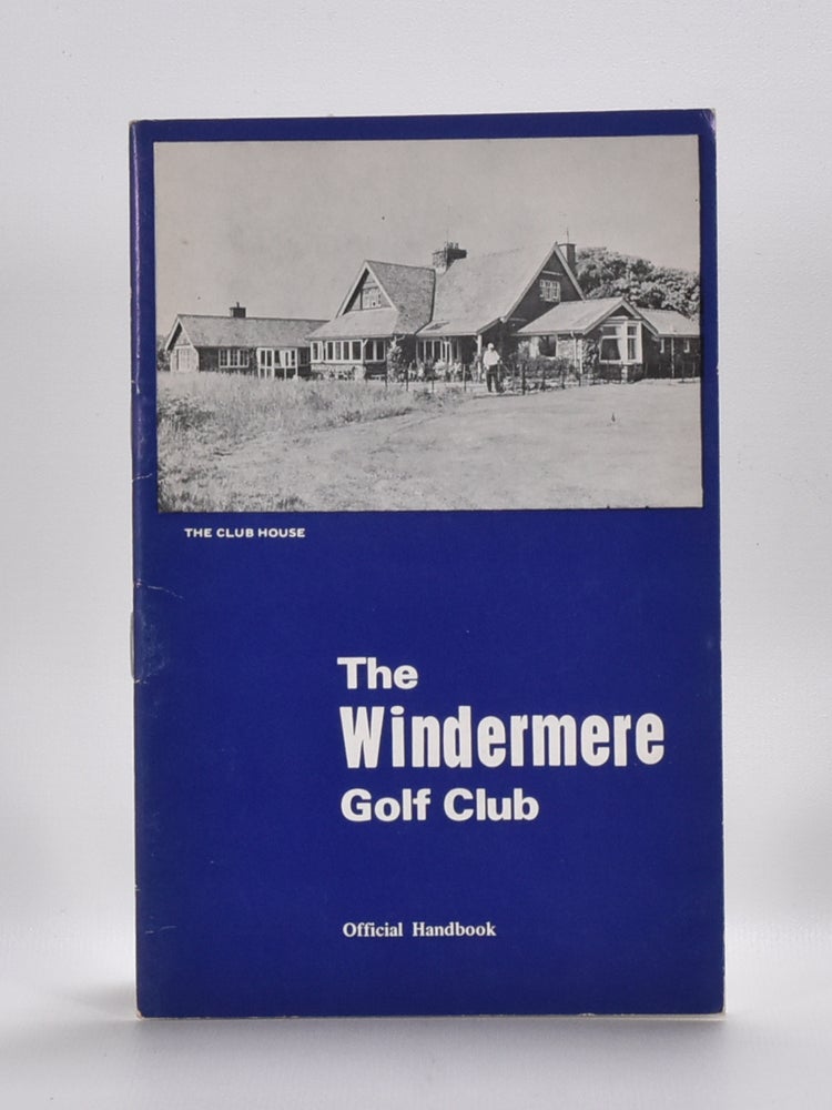 Item #5992 Windermere Golf Club. Handbook, Tom Scott.