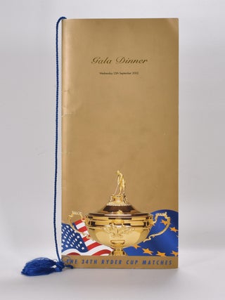 Item #6065 Ryder Cup Gala Dinner menu. P G. A