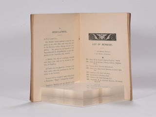 Membership and rules 1910