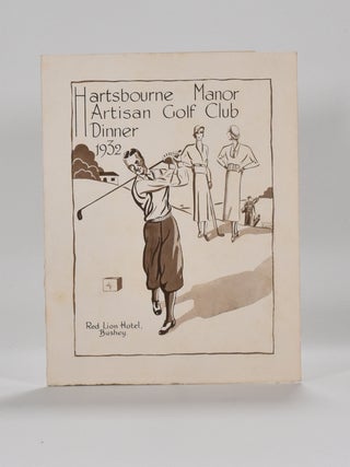 Item #6291 Hartsbourne Manor Artisan's dinner Menu. Hartsbourne Manor Golf Club