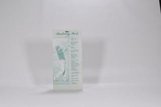 Item #6299 Flyer. Barkway Park Golf Club