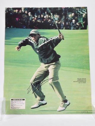 Item #6326 Signed magazine page. Sergio Garcia