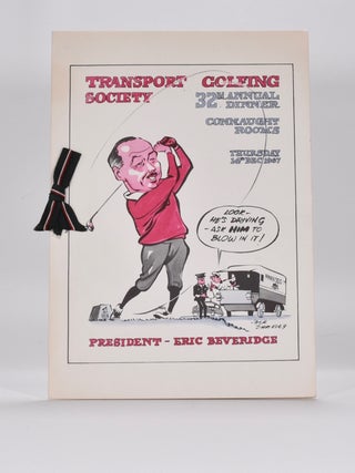 Item #6416 Annual Dinner. British Transport Golfing Soceity