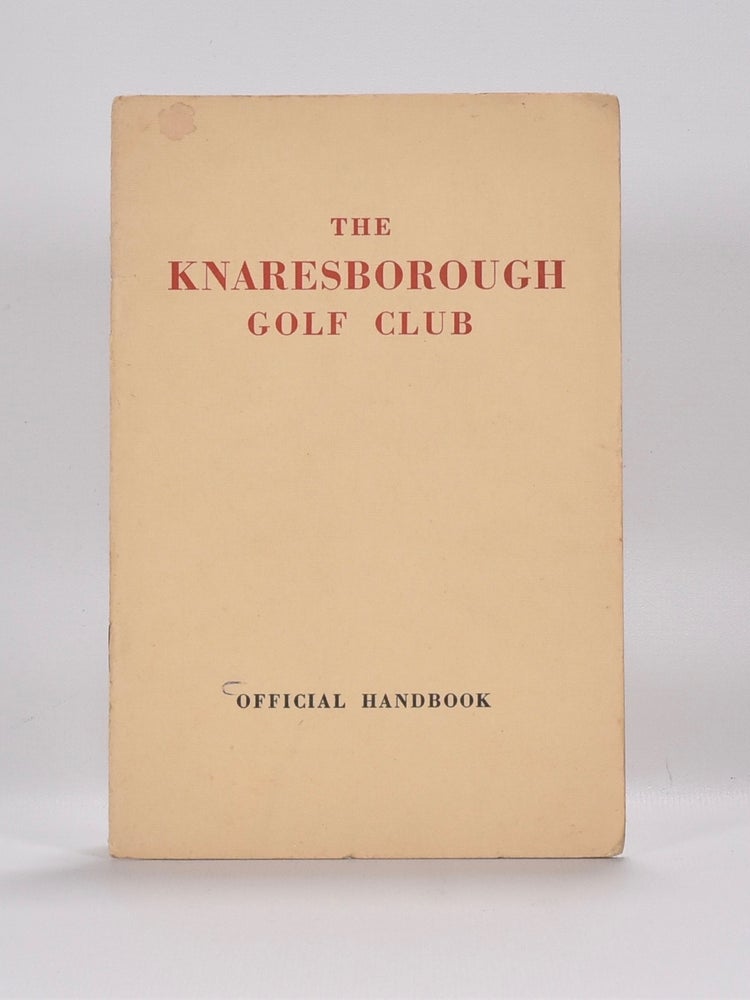 Item #6433 Knaresborough Golf Club. Handbook, Unknown.