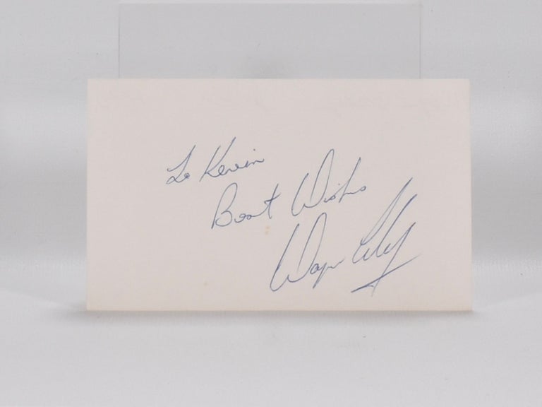 Item #6441 Cut Signature. Wayne Grady.